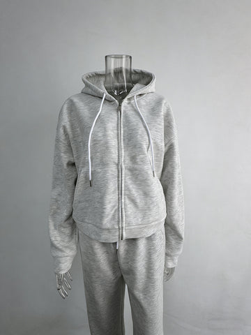 Cozy Oversized Zip Up Lounge Set