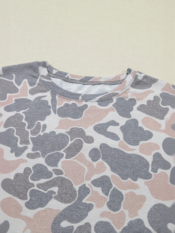 Comfy Camo Print Lounge Pants Set