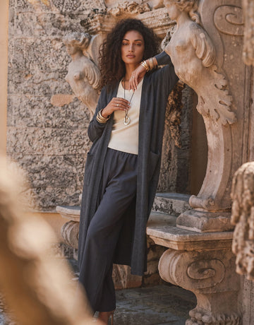 Soft Longline Open Front Cardigan