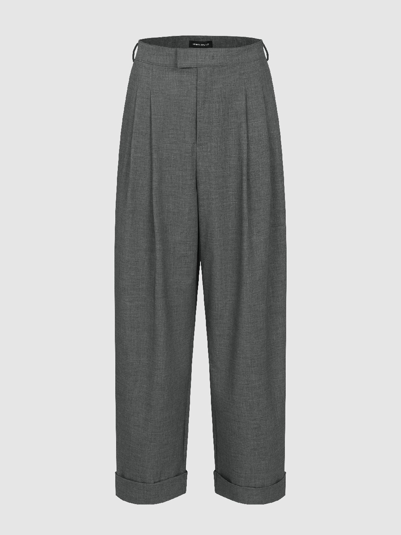 Urban Revivo Carrot Fit Pants-Warm Grey
