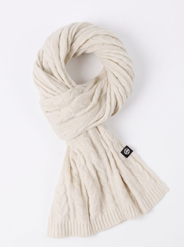 Cozy Chunky Cable Knit Scarf