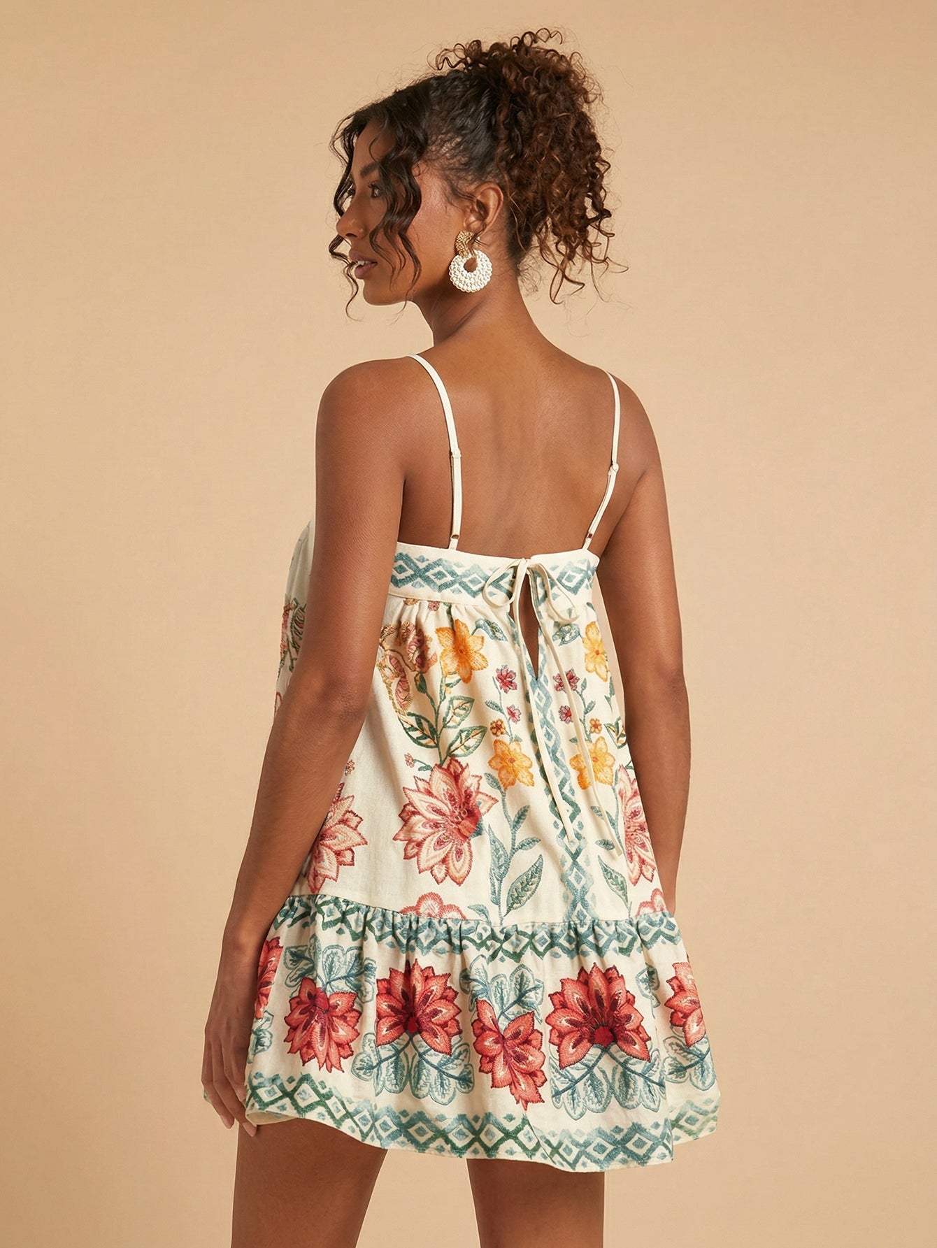 Spaghetti Strap Resort Mini Dress