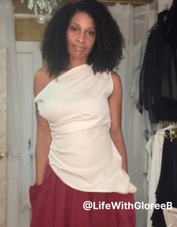 One Shoulder Asymmetric Chic Blouse