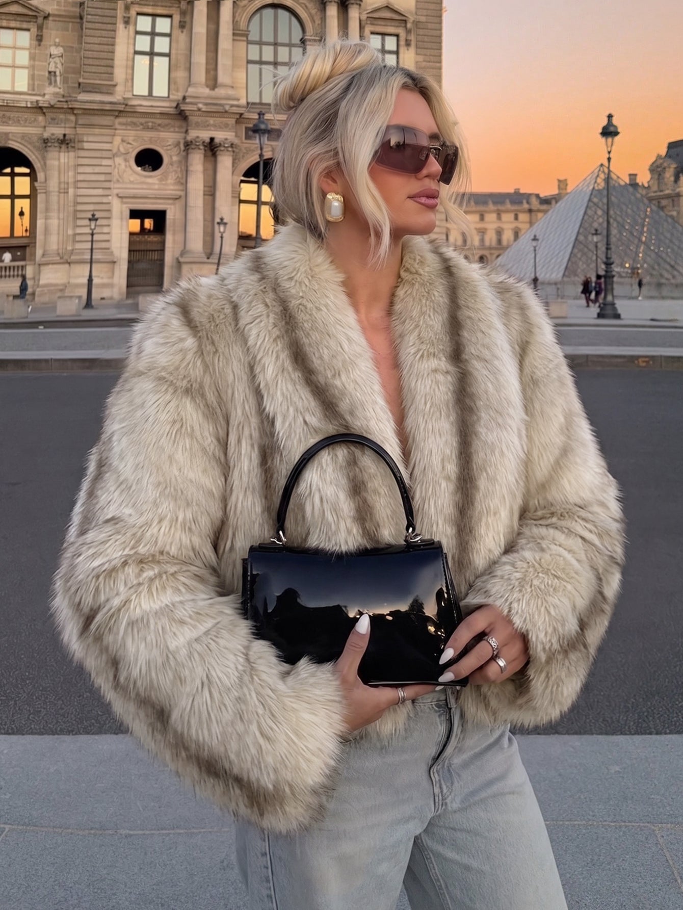 Cozy Plush Faux Fur Jacket