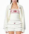 Cozy Ribbed Knit Shawl Jacket