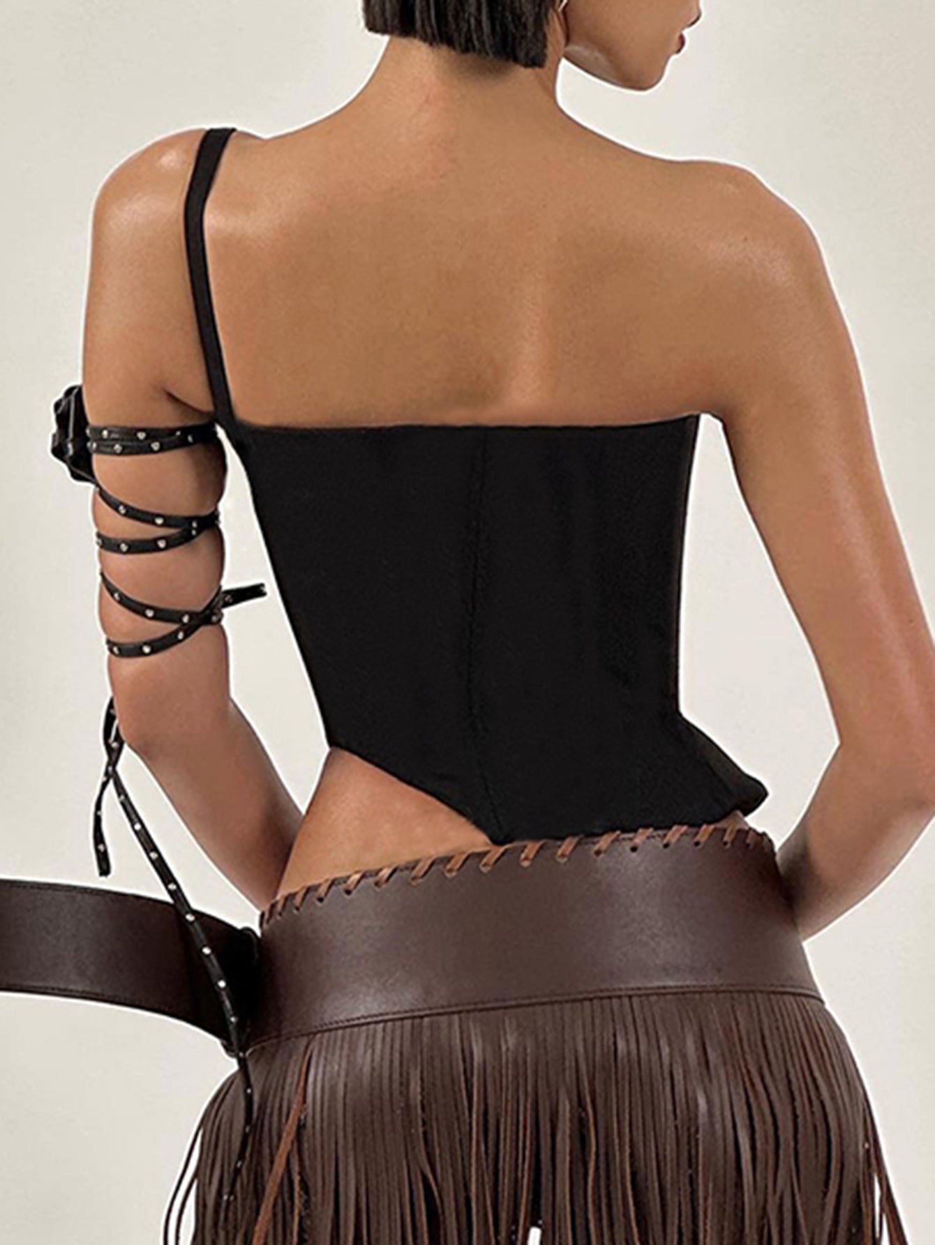 One Shoulder Asymmetrical Sexy Tank