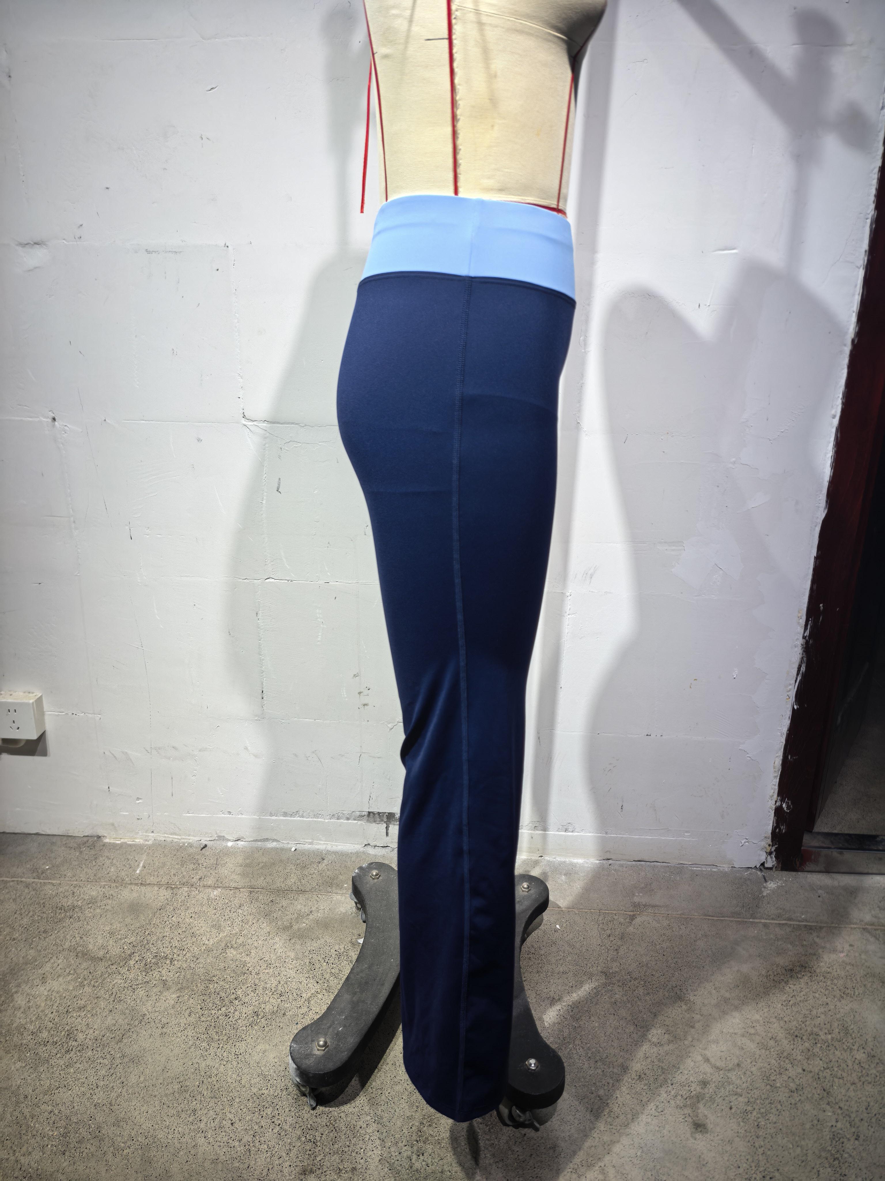 High Waisted Foldover Flare Yoga Pants
