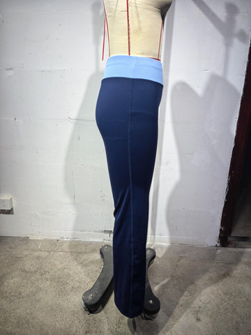 High Waisted Foldover Flare Yoga Pants