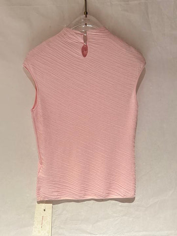 Sheer Embellished Sleeveless Knit Sweater