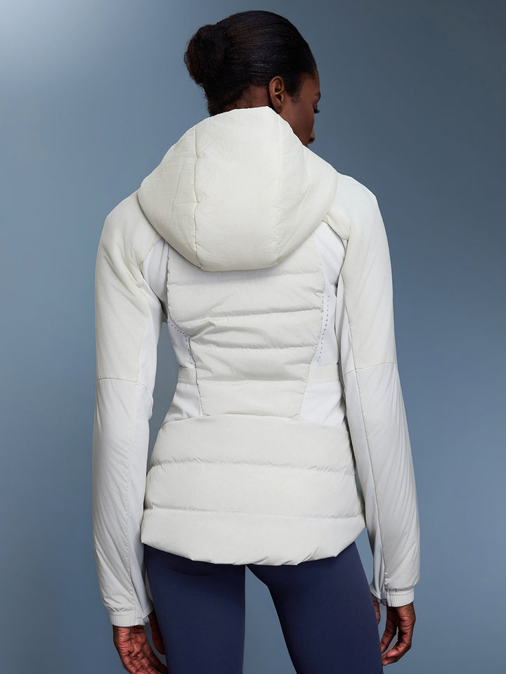 Lightweight Hooded Athletic Puffer Jacket
