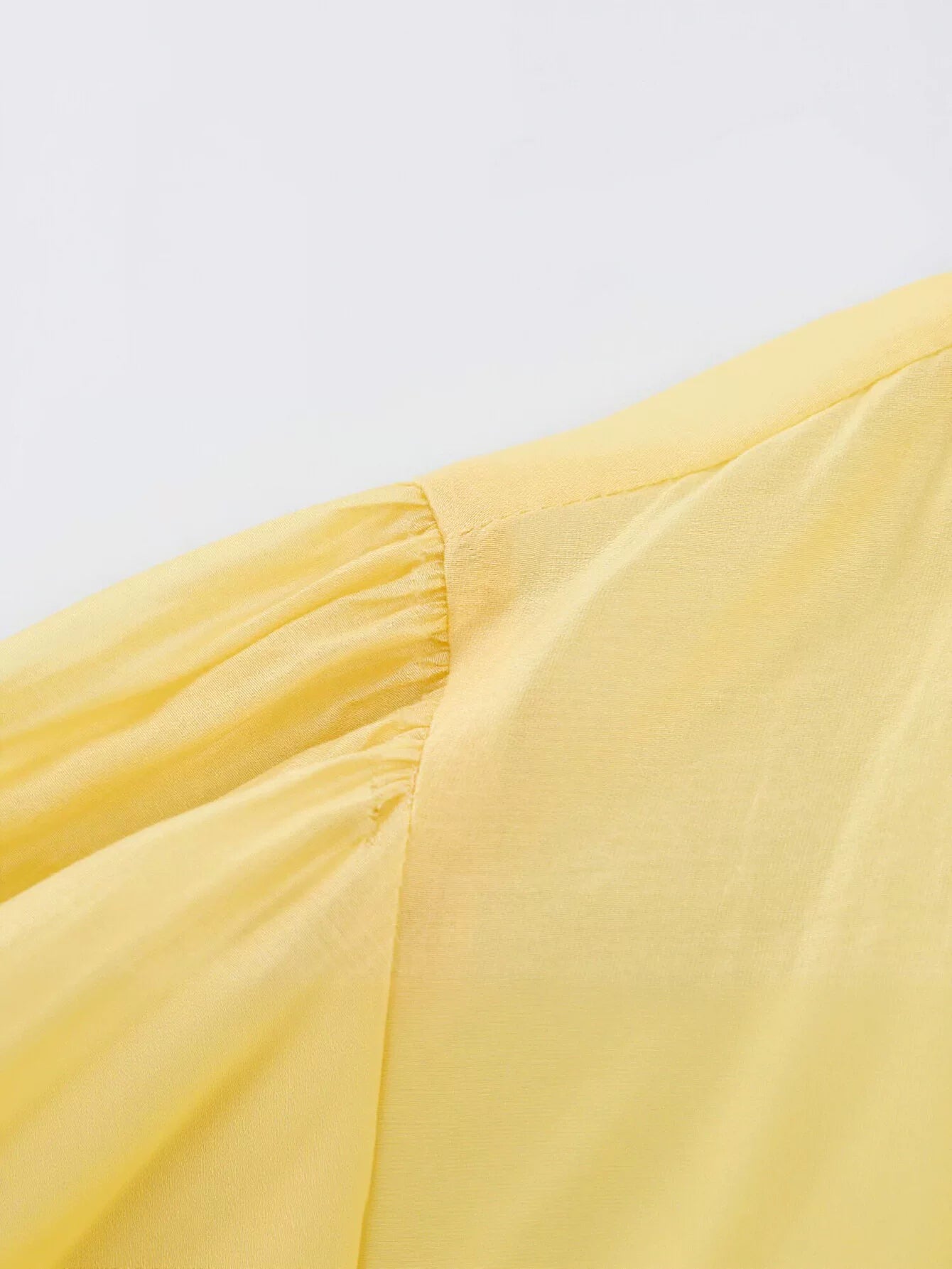 Elegant Satin Tie Neck Blouse