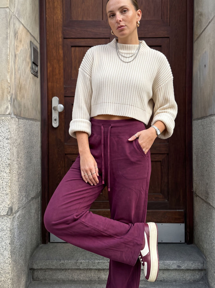 Comfy High Waisted Fleece Lounge Pants