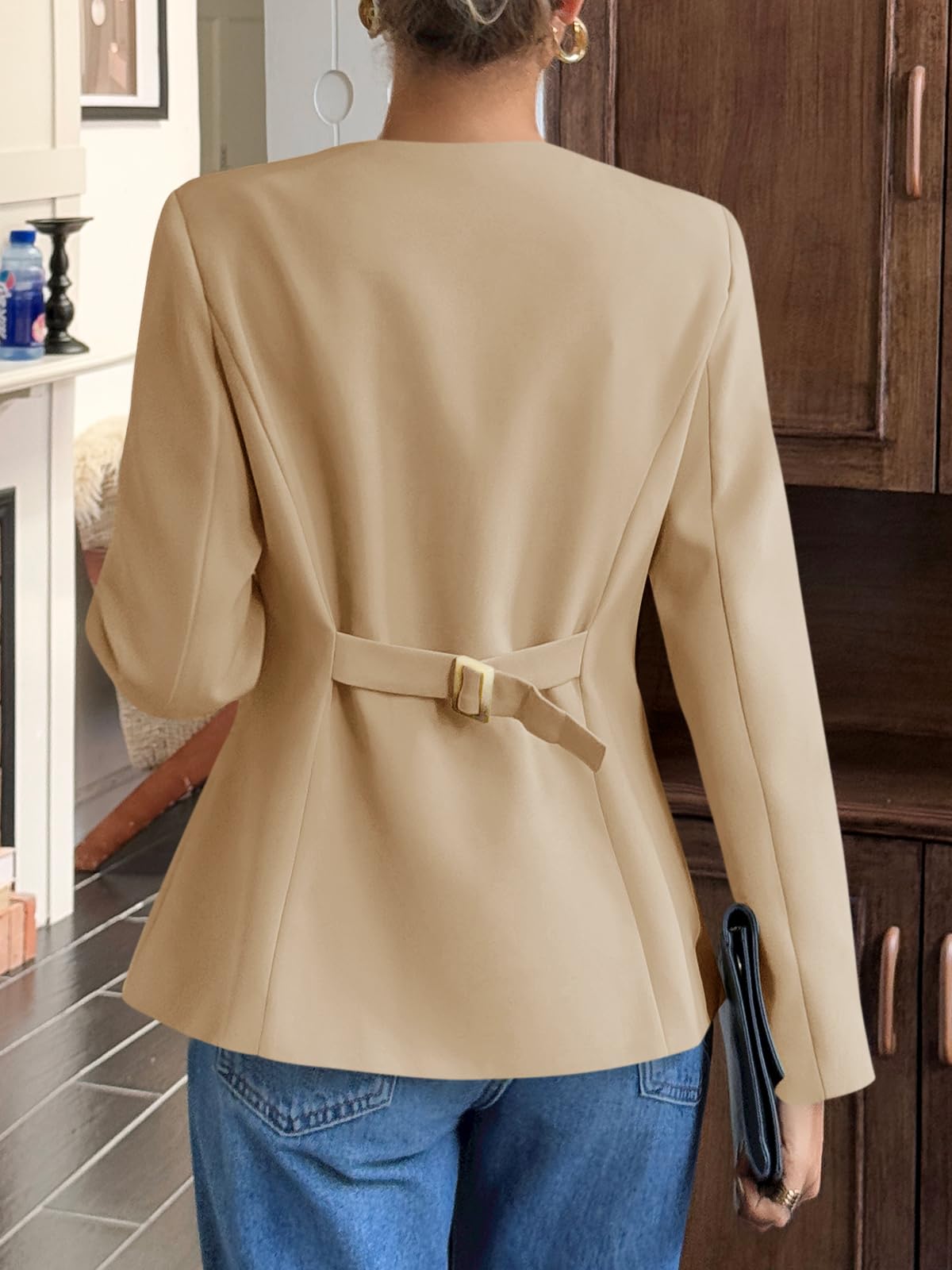 Tailored Slim Fit Button Blazer Jacket