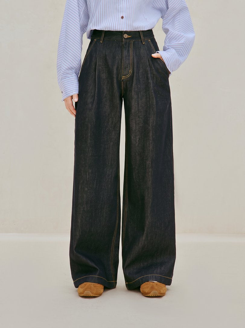 High Waisted Wide Leg Jeans