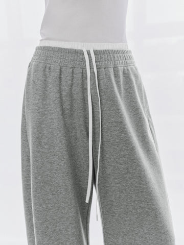 Urban Revivo Contrast Trim Drawstring Pull On Barrel Leg Pants