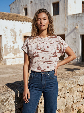 Desert Print Relaxed Fit T-Shirt