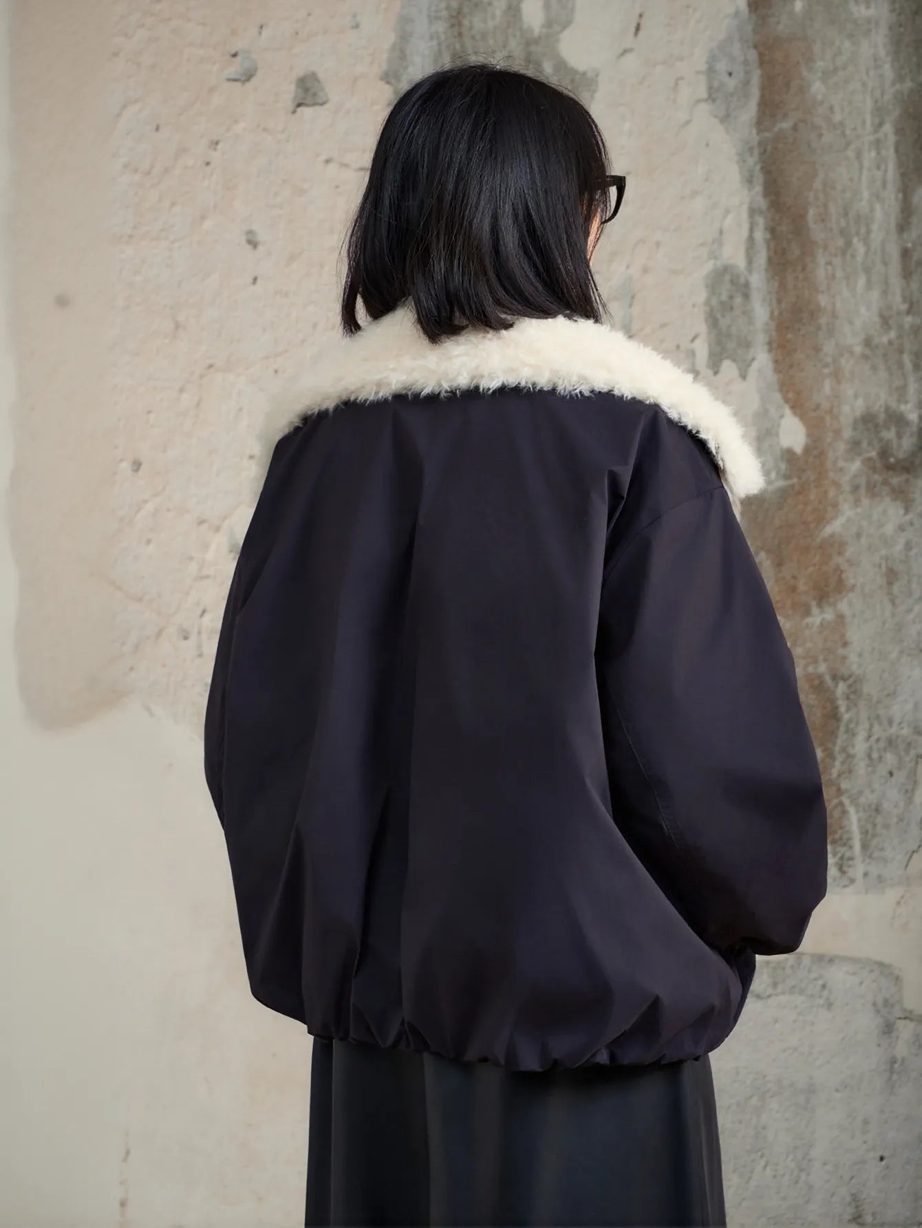 Faux Fur Collar Puffer Jacket