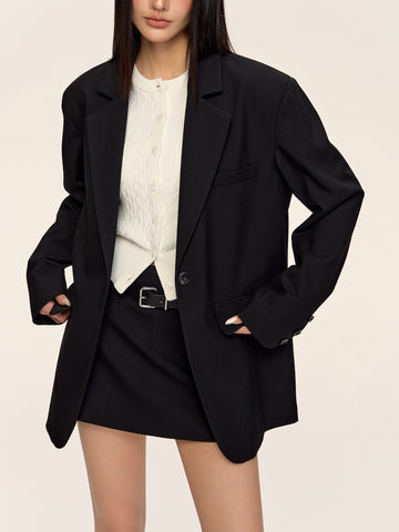 Oversized Tailored Casual Women Blazer