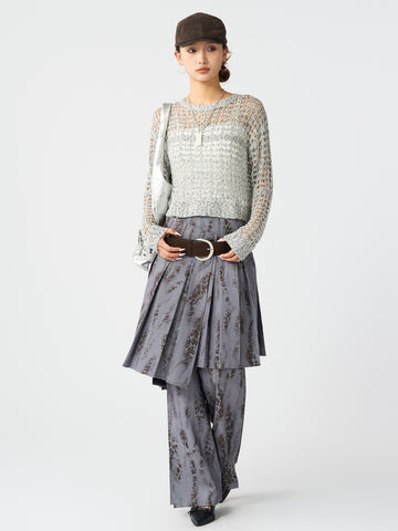 High Waisted Animal Print Trousers