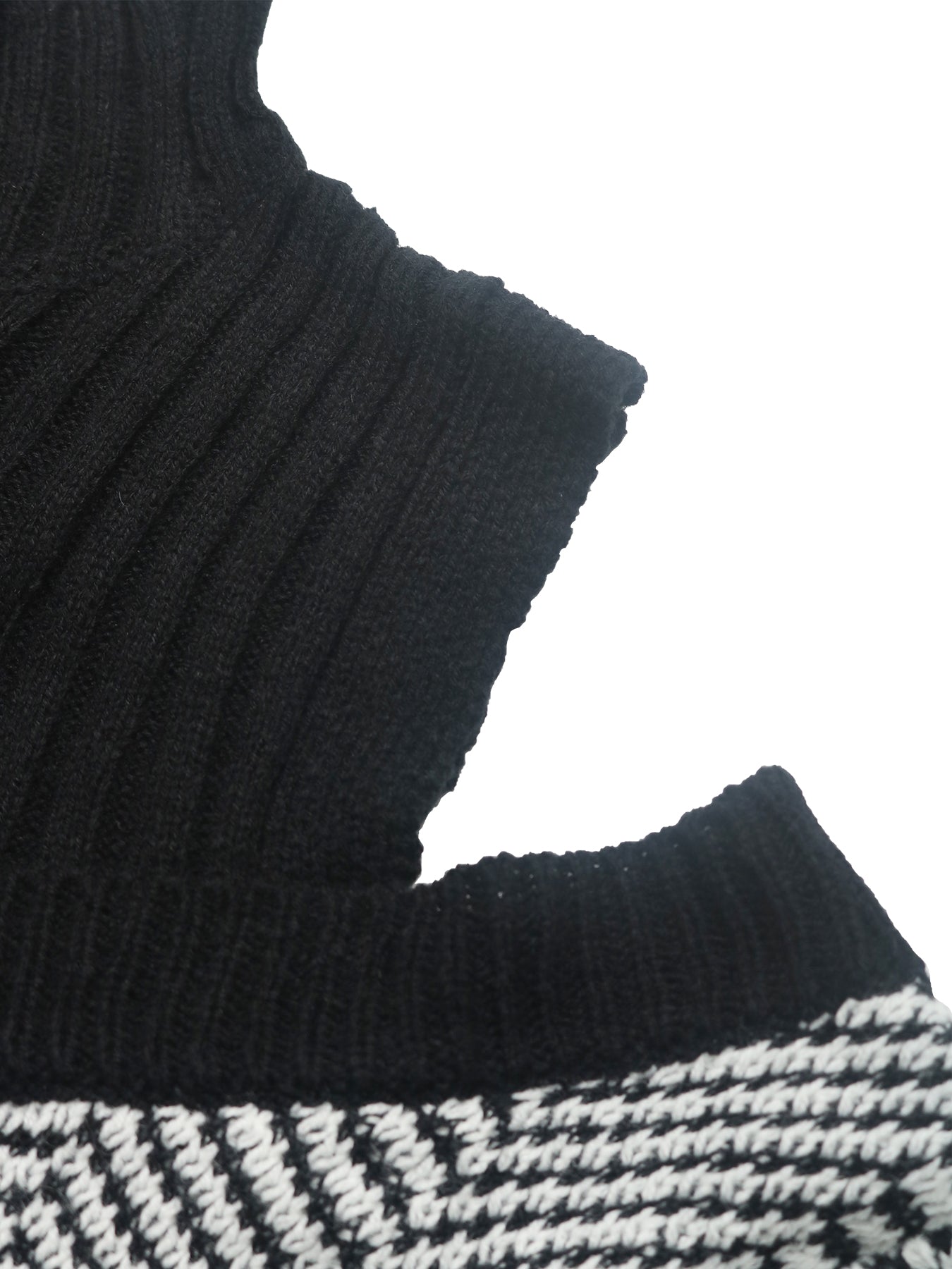 Cold Shoulder Herringbone Knit Sweater
