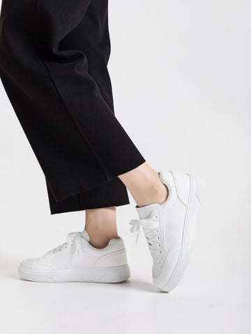 Breathable Platform Minimalist Casual Shoes-White
