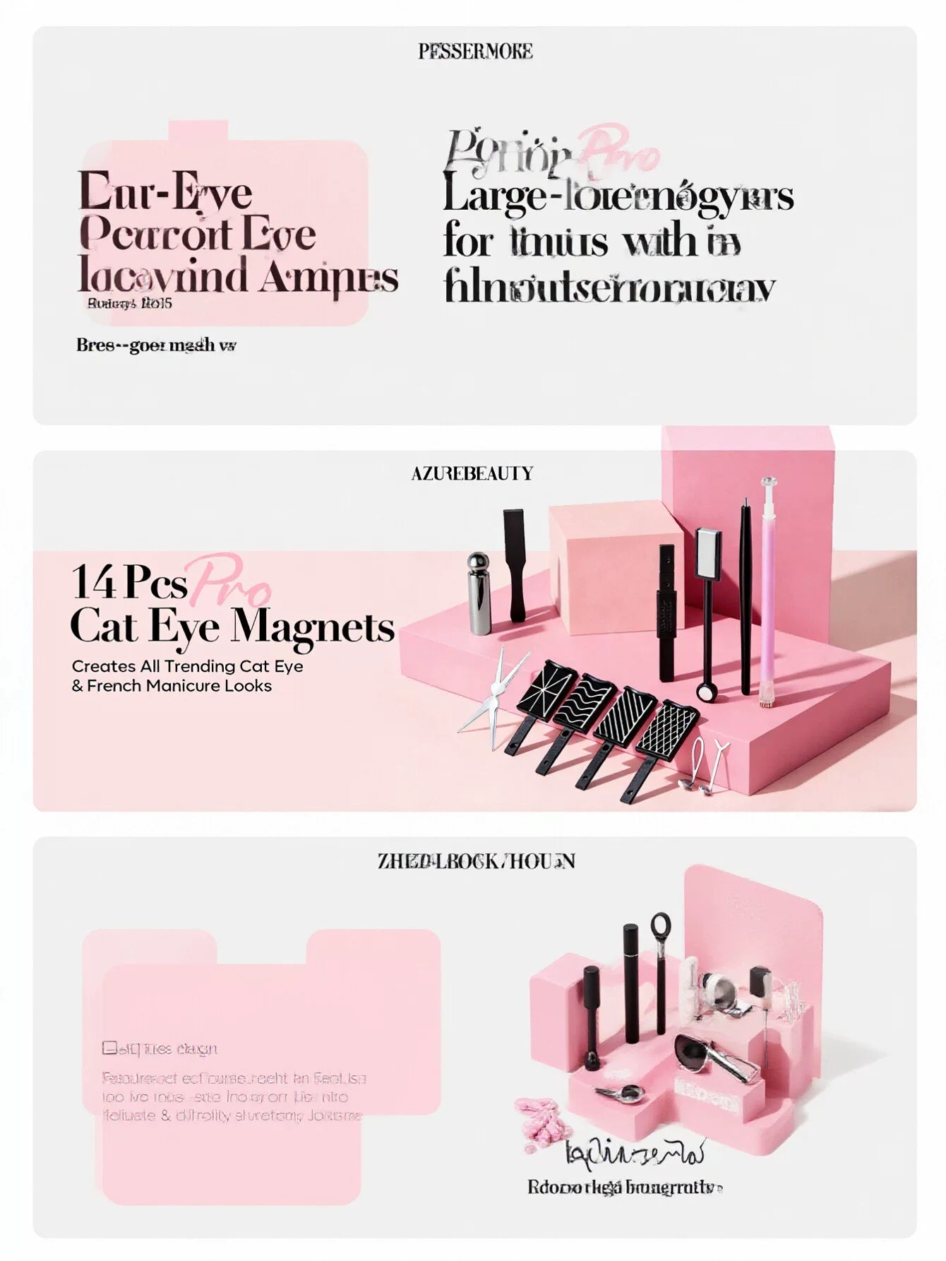 Professional Magnetic Cat Eye Nail Tools