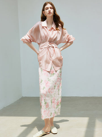 Sleeveless Printed Casual Maxi Dress