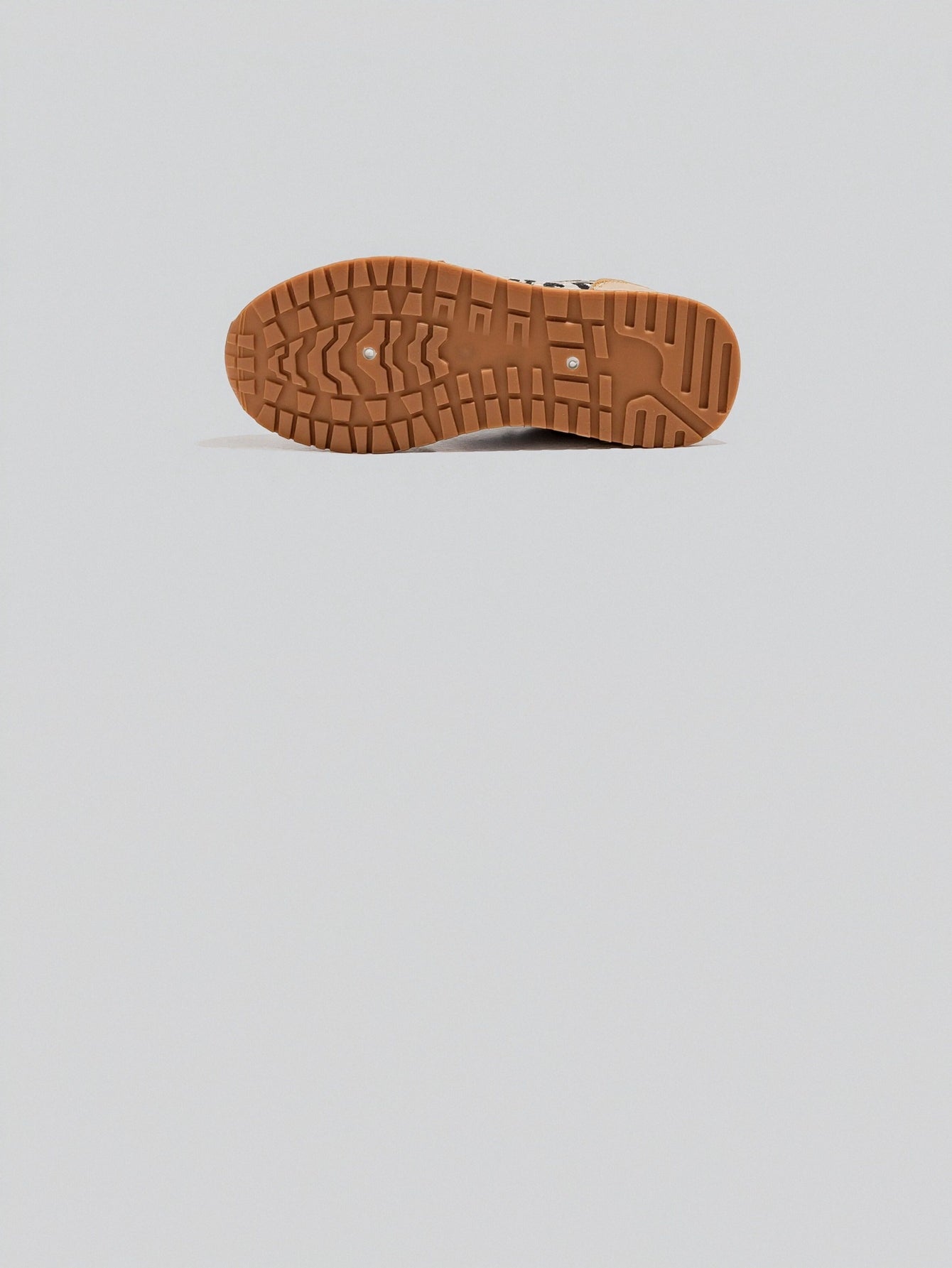 Leopard Print Rubber Sole Fashion Sneakers-Mustard