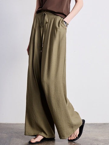 TOYOUTH Drawstring Waist Lightweight Casual Pants