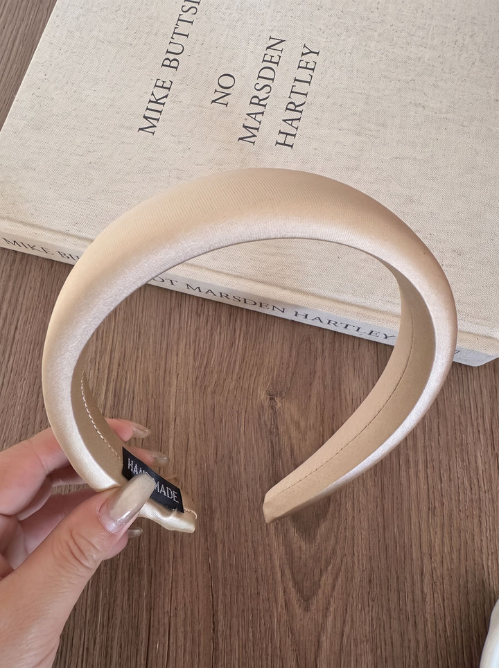 Minimalist Padded Satin Headband