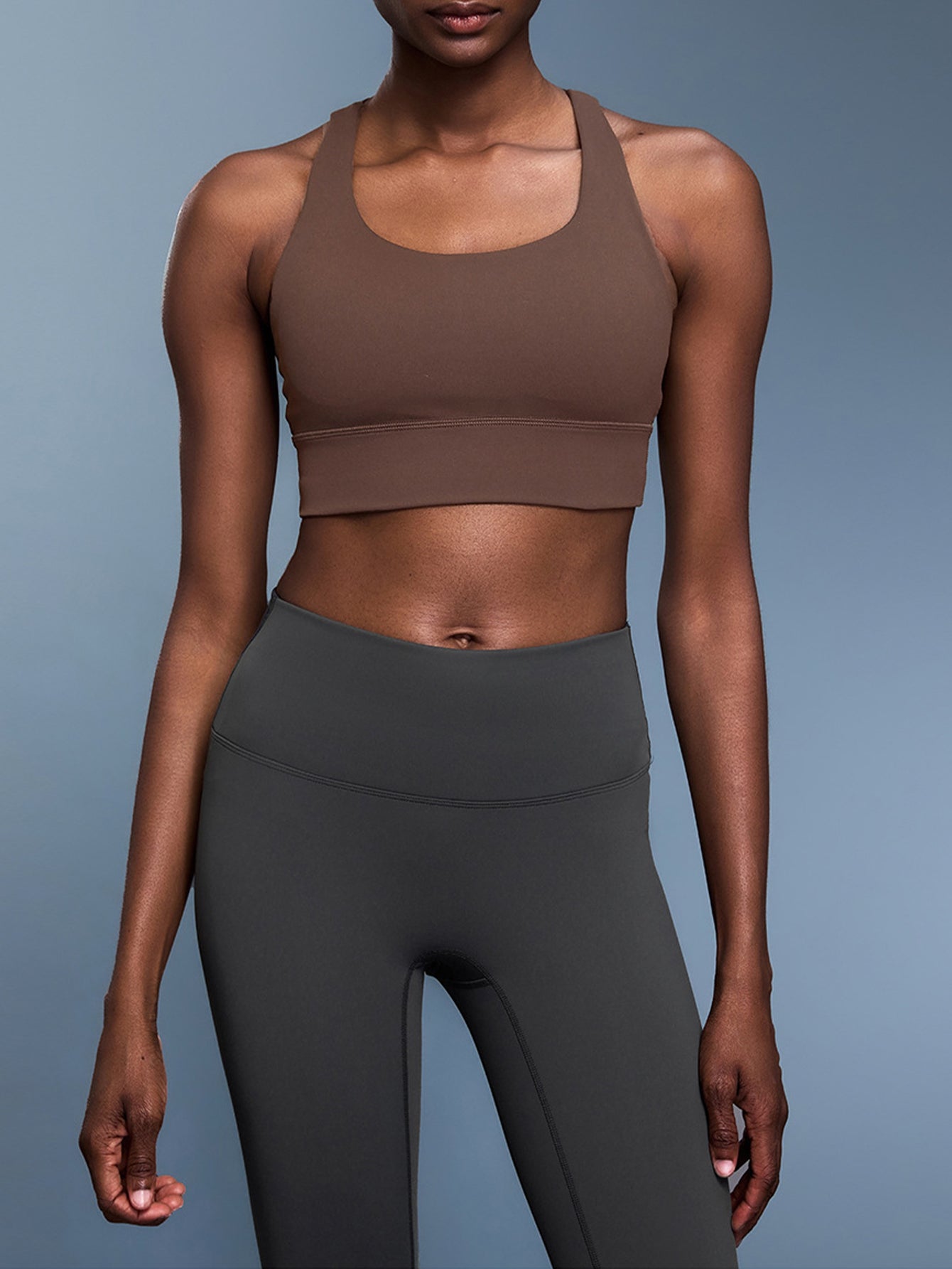 Sweat-Wicking Crisscross Back Sports Vest-Multicolor