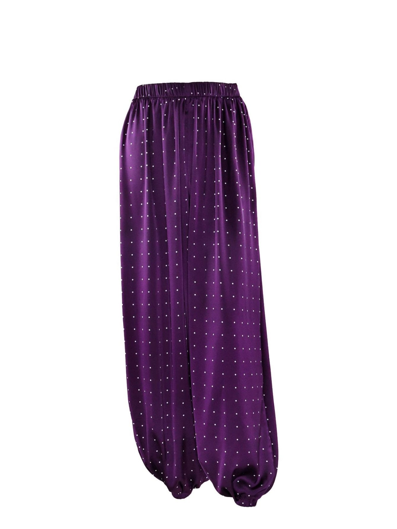 Polka Dot Satin Bubble Pants