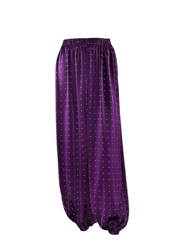 Polka Dot Satin Bubble Pants