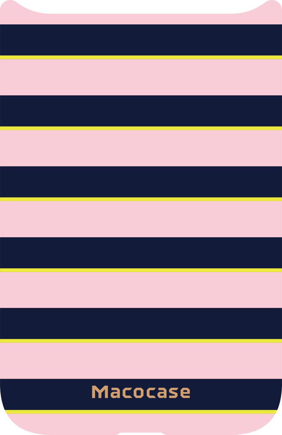 Pink and Navy Blue Stripe Pattern Phone Case
