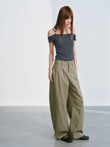 Barrel Leg Cargo Pants