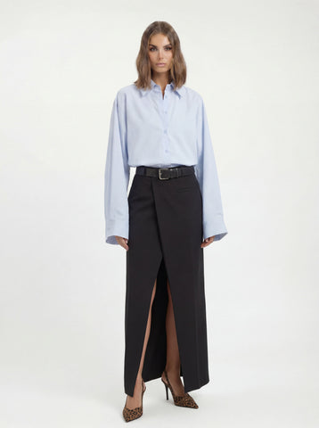PU Leather Pleated Skirt