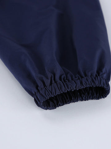 Oversized Mock Neck Zip Up Jacket