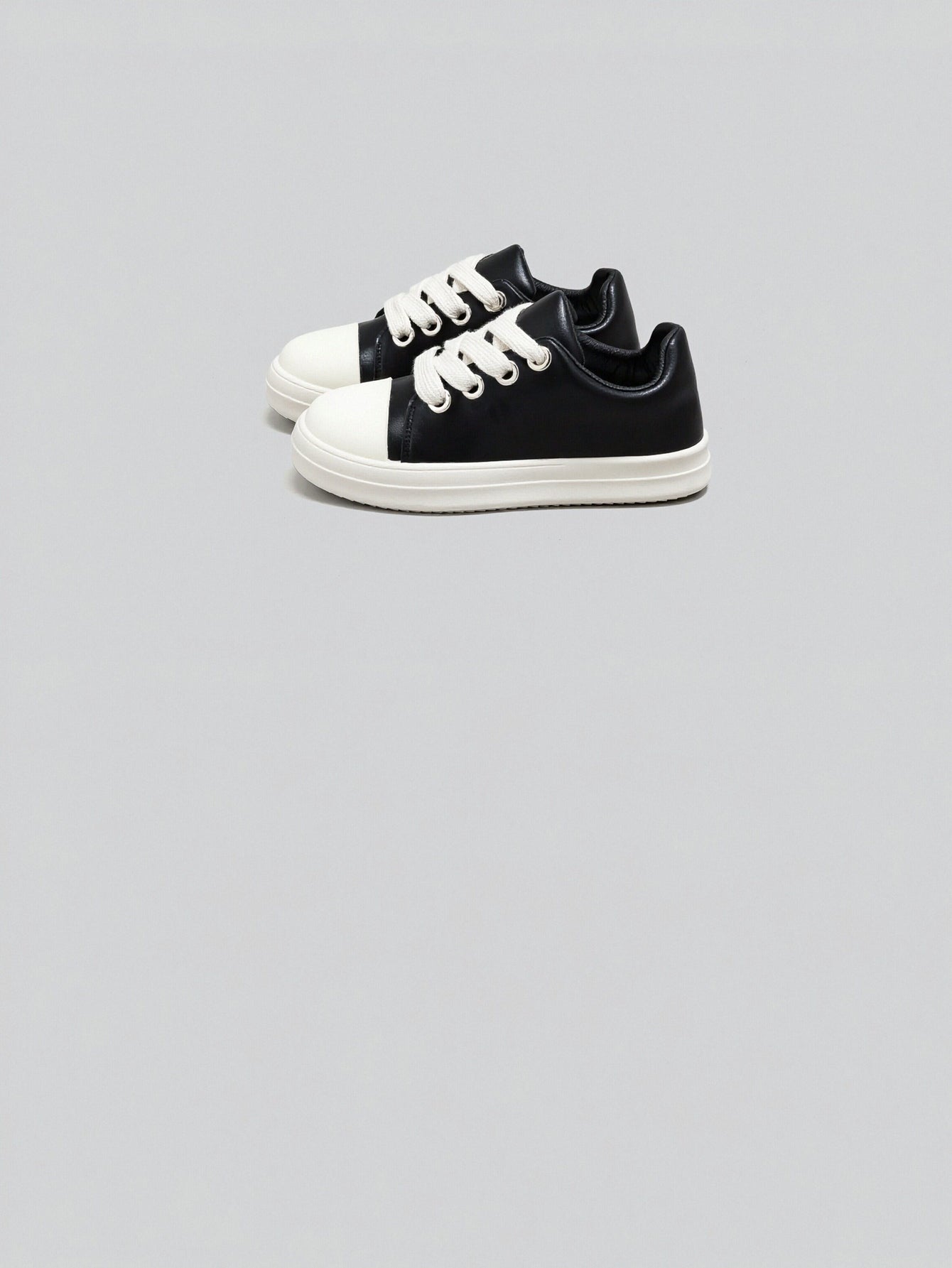Leather Toe Cap Casual Sneakers