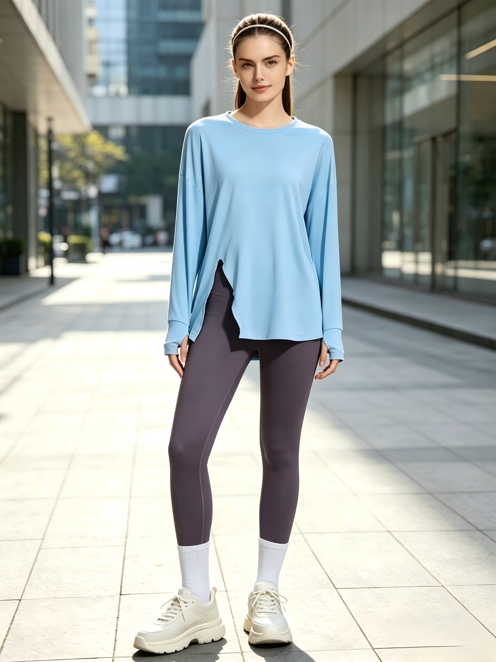 Buttery Soft Slit Hem Yoga Tee