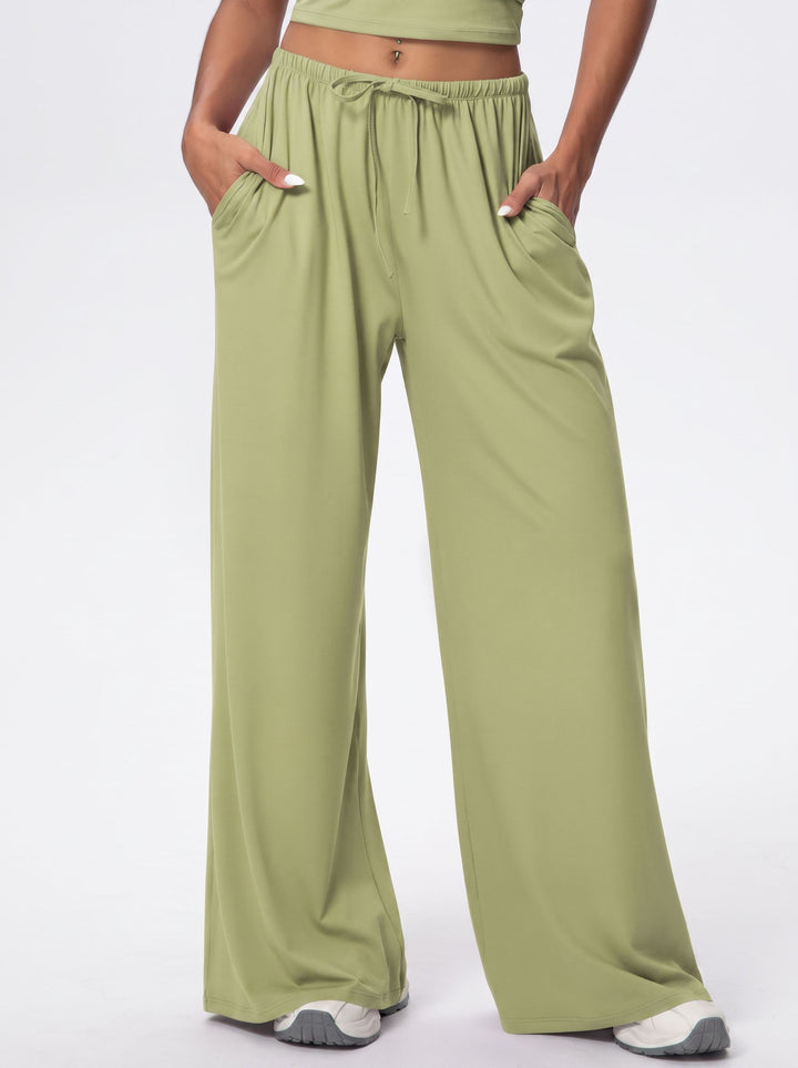 Buttery Soft Drawstring Wide Leg Pants