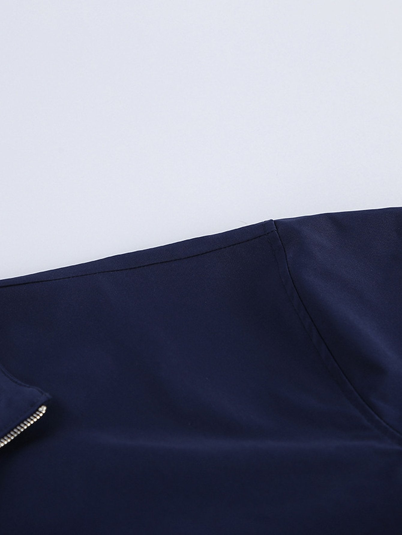 Oversized Mock Neck Zip Up Jacket