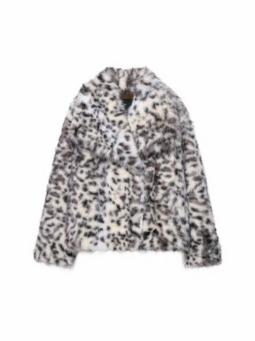 Plush Soft Cropped Faux Fur Coat