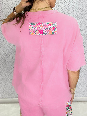 3D Floral Oversized Playful T-Shirt