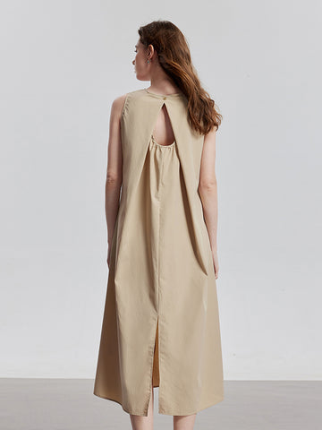 TOYOUTH Ruffle Detail Elegant Midi Dress