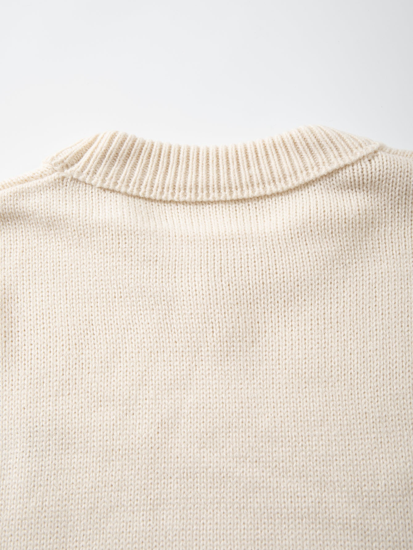 Oversized Broken Heart Embroidered Sweater