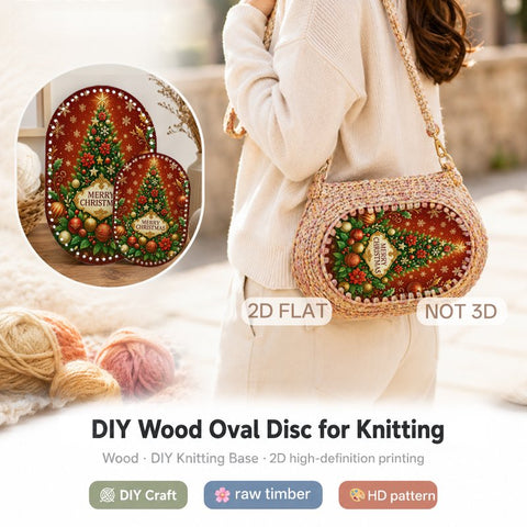 MERRY CHRISTMAS Wooden Basket Bottom