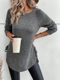Cozy Side Tie Knit Sweater