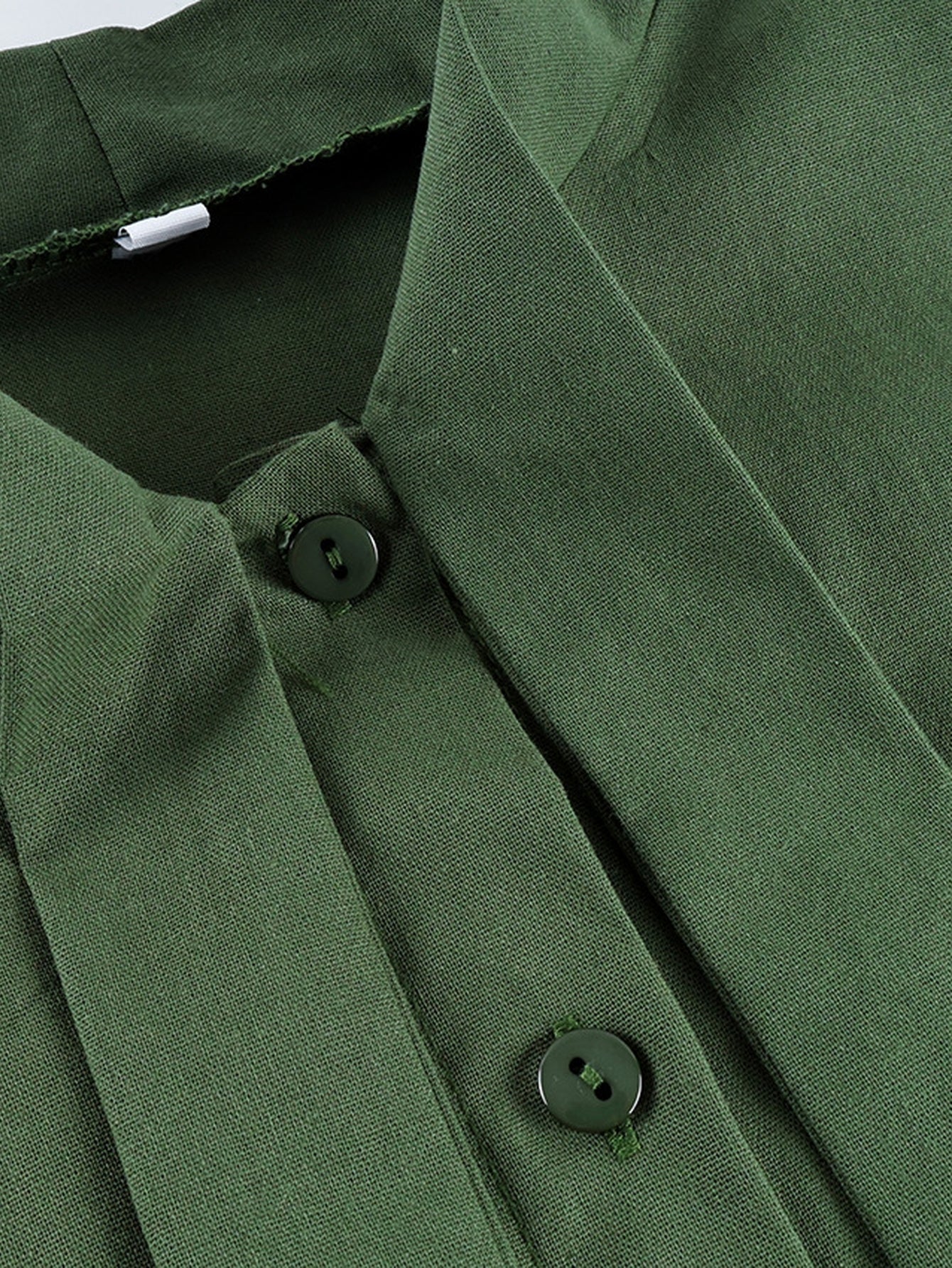 Elegant Tie Neck Button Down Shirt