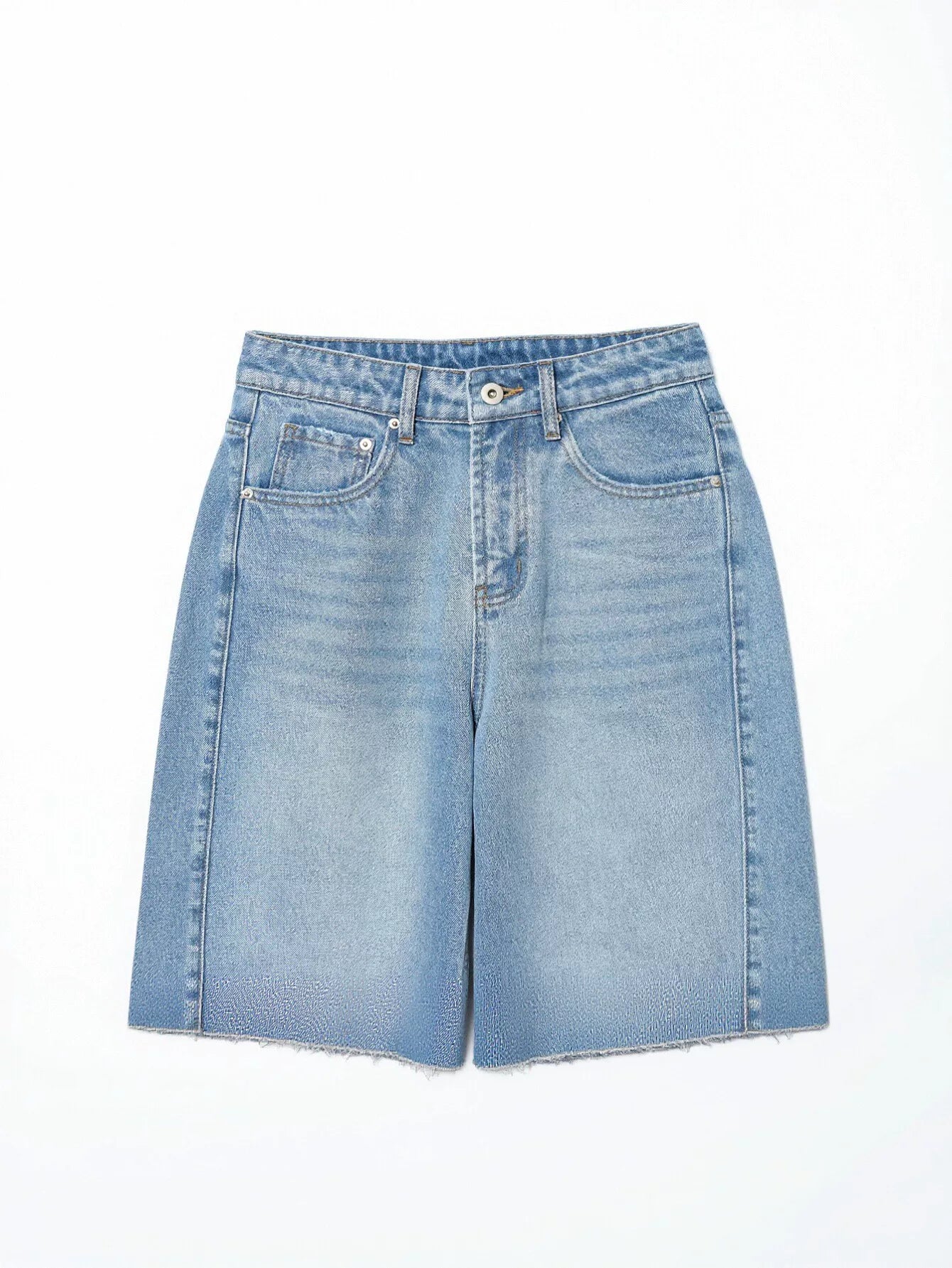 High Waisted Curved Seam Jeans