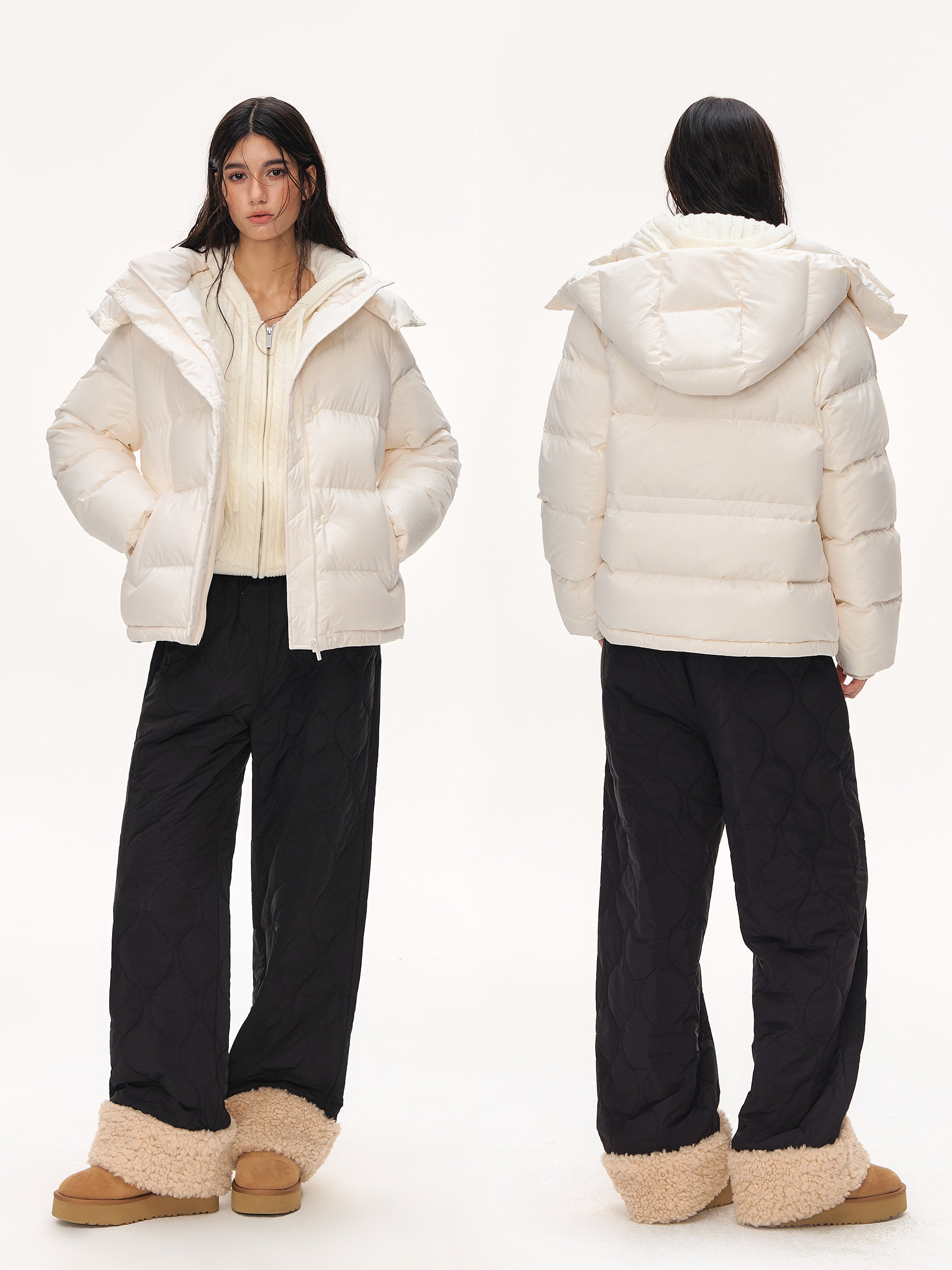 Oversized Puffer Hooded Puffer Jacket